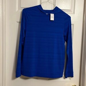 Kids Long Sleeve UPF 50 Sun Hooded Rash Guard, size XXL
